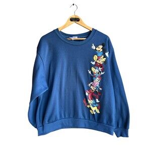 Vintage Disney Mickey and Friends Blue crew neck XL